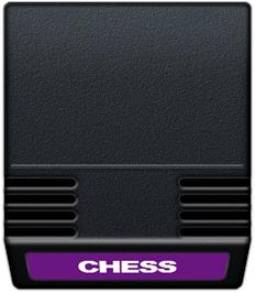 Cartridge artwork for USCF Chess on the Mattel Intellivision.