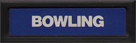 Top of cartridge artwork for PBA Bowling on the Mattel Intellivision.