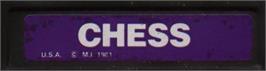 Top of cartridge artwork for USCF Chess on the Mattel Intellivision.