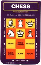 Overlay for USCF Chess on the Mattel Intellivision.