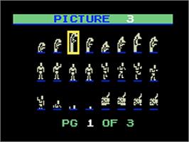 In game image of Game Factory on the Mattel Intellivision.