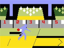In game image of PBA Bowling on the Mattel Intellivision.