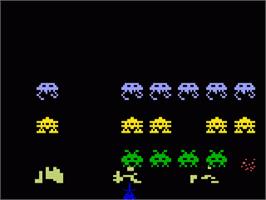 In game image of Space Armada on the Mattel Intellivision.