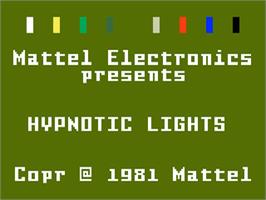 Title screen of Hypnotic Lights on the Mattel Intellivision.