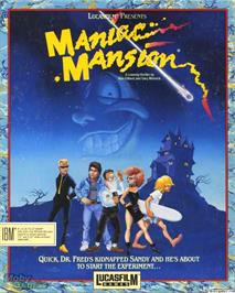 Box cover for Maniac Mansion Enhanced on the Microsoft DOS.