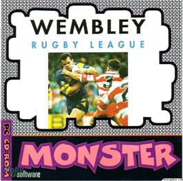 Box cover for Wembley Rugby League on the Microsoft DOS.