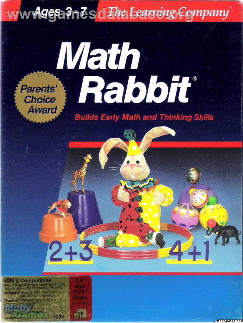 Math Rabbit - Microsoft DOS - Artwork - Box