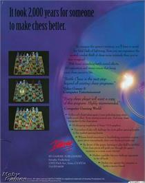 Box back cover for Battle Chess Enhanced on the Microsoft DOS.