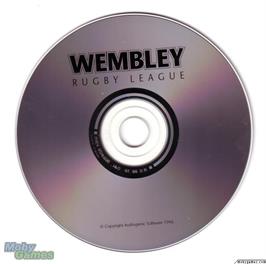 Artwork on the Disc for Wembley Rugby League on the Microsoft DOS.