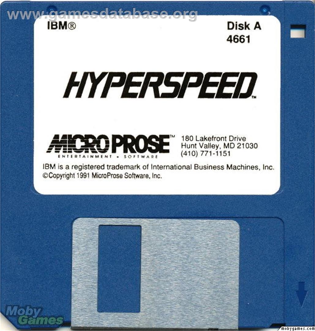 Hyperspeed - Microsoft DOS - Artwork - Disc