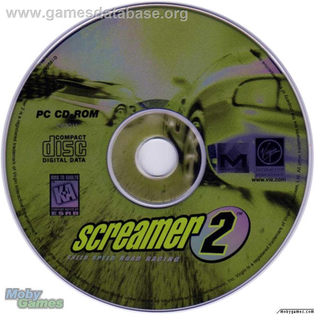 Screamer 2 - Microsoft DOS - Artwork - Disc