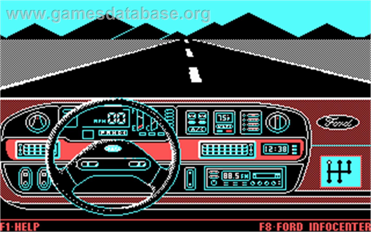 The Ford Simulator - Microsoft DOS - Artwork - In Game