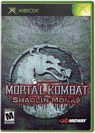 Box cover for Mortal Kombat: Shaolin Monks on the Microsoft Xbox.