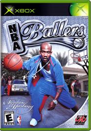 Box cover for NBA Ballers: Phenom on the Microsoft Xbox.