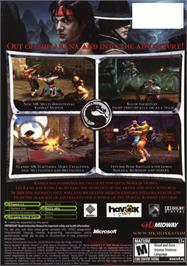Box back cover for Mortal Kombat: Shaolin Monks on the Microsoft Xbox.