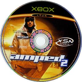 Artwork on the CD for Amped 2 on the Microsoft Xbox.