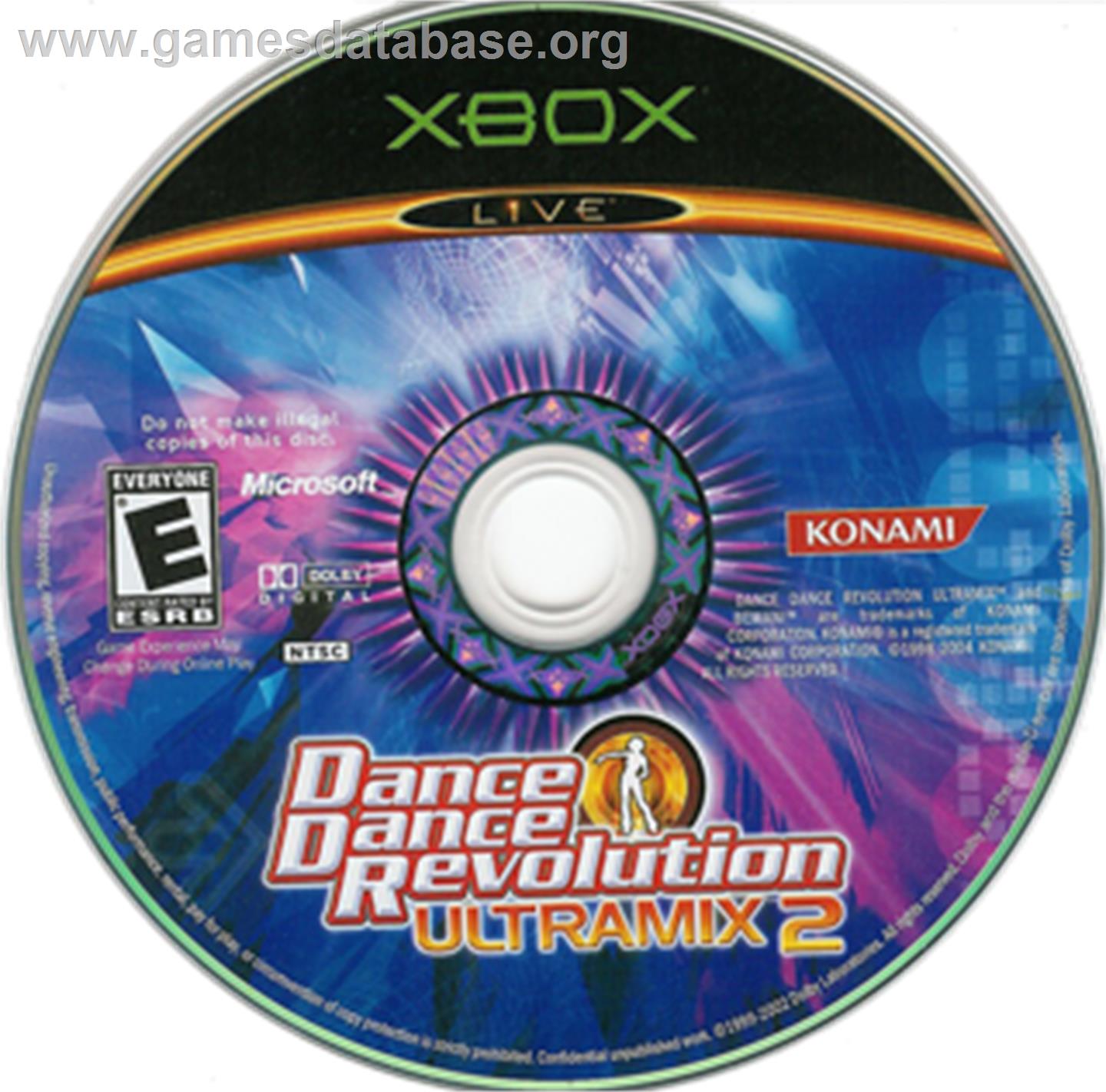 Dance Dance Revolution Ultramix 2 - Microsoft Xbox - Artwork - CD