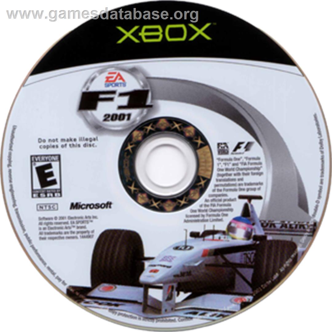 F1 2001 - Microsoft Xbox - Artwork - CD