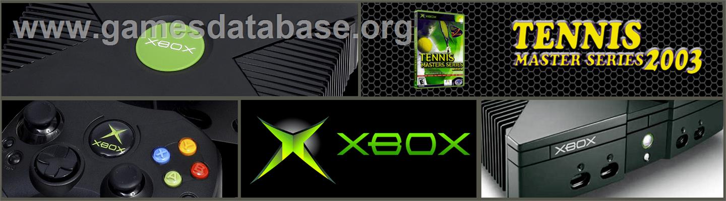 Tennis Masters Series 2003 - Microsoft Xbox - Artwork - Marquee