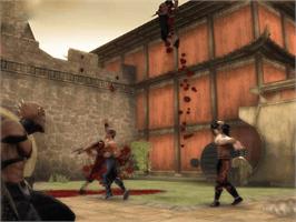 In game image of Mortal Kombat: Shaolin Monks on the Microsoft Xbox.