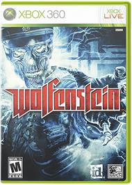 Box cover for Wolfenstein on the Microsoft Xbox 360.