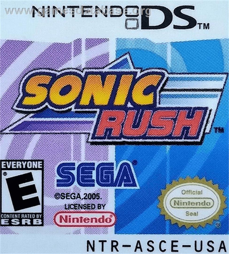 Sonic Rush - Nintendo DS - Artwork - Cartridge Top