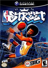 Box cover for NBA Street on the Nintendo GameCube.