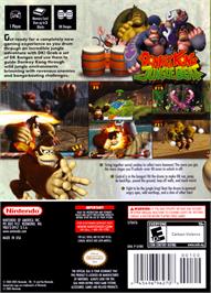Box back cover for Donkey Kong: Jungle Beat on the Nintendo GameCube.