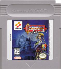 Cartridge artwork for Castlevania: Legends on the Nintendo Game Boy.