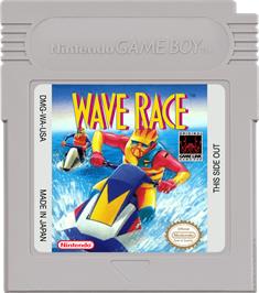 Cartridge artwork for Wave Race on the Nintendo Game Boy.