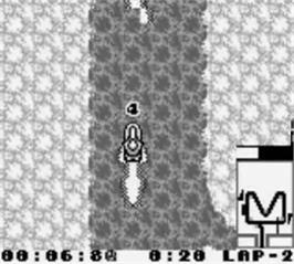 In game image of Wave Race on the Nintendo Game Boy.