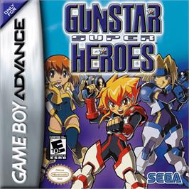 Box cover for Gunstar Super Heroes on the Nintendo Game Boy Advance.