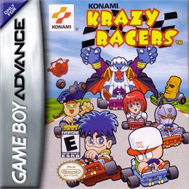 Box cover for Konami Krazy Racers on the Nintendo Game Boy Advance.