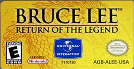 Top of cartridge artwork for Bruce Lee: Return of the Legend on the Nintendo Game Boy Advance.