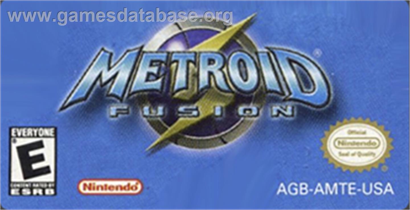 Metroid Fusion - Nintendo Game Boy Advance - Artwork - Cartridge Top