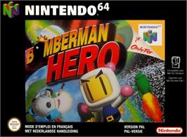 Box cover for Bomberman Hero on the Nintendo N64.