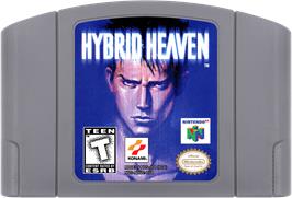 Cartridge artwork for Hybrid Heaven on the Nintendo N64.