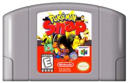 Cartridge artwork for Pokemon Snap Station on the Nintendo N64.