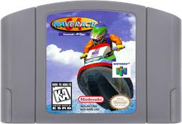 Cartridge artwork for Wave Race 64 on the Nintendo N64.