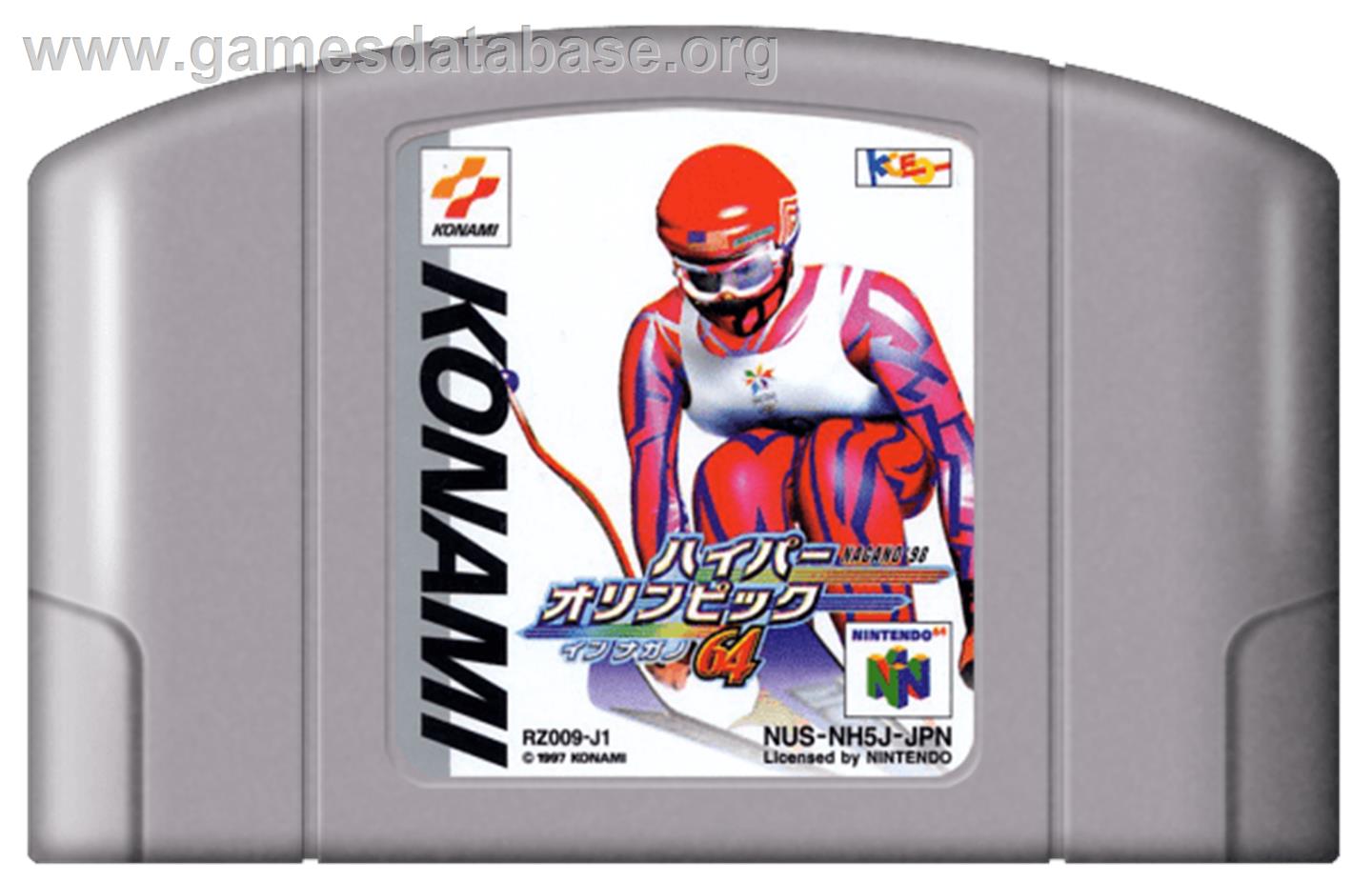 Hyper Olympics: Nagano 64 - Nintendo N64 - Artwork - Cartridge