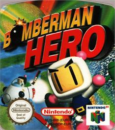 Top of cartridge artwork for Bomberman Hero on the Nintendo N64.