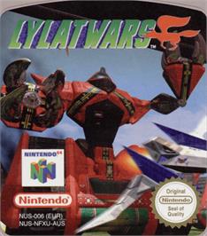 Top of cartridge artwork for Lylat Wars on the Nintendo N64.