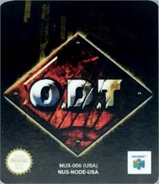 Top of cartridge artwork for ODT on the Nintendo N64.