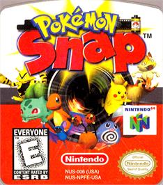 Top of cartridge artwork for Pokemon Snap Station on the Nintendo N64.