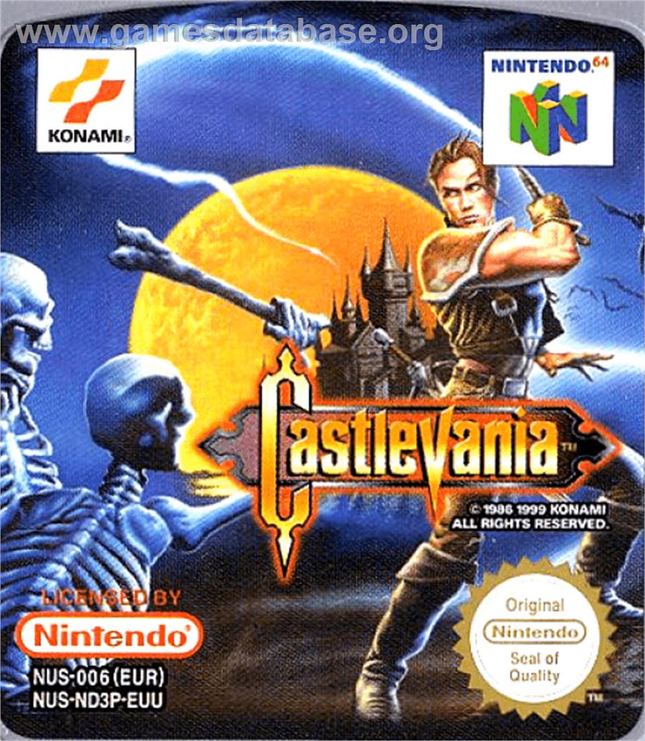 Castlevania: Legacy of Darkness - Nintendo N64 - Artwork - Cartridge Top