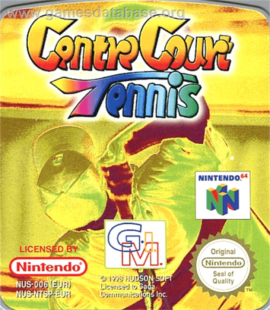 Centre Court Tennis - Nintendo N64 - Artwork - Cartridge Top