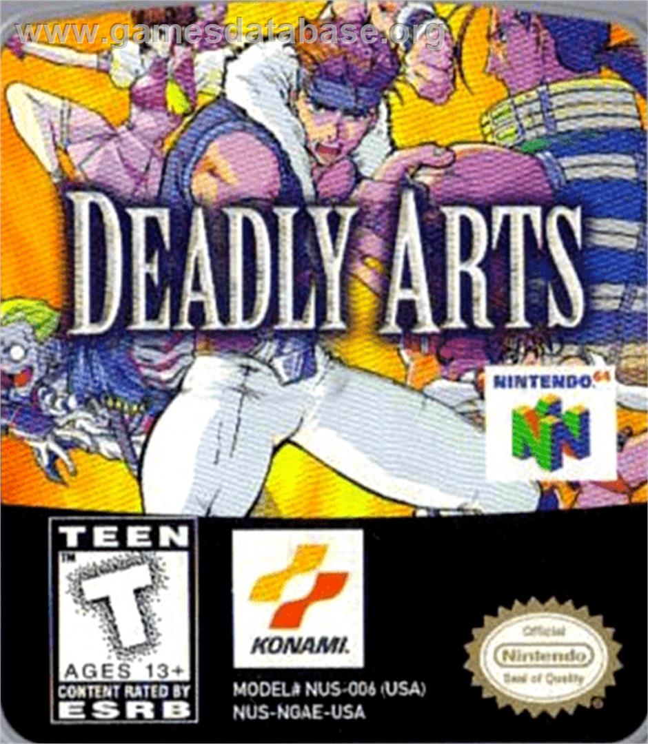 Deadly Arts - Nintendo N64 - Artwork - Cartridge Top