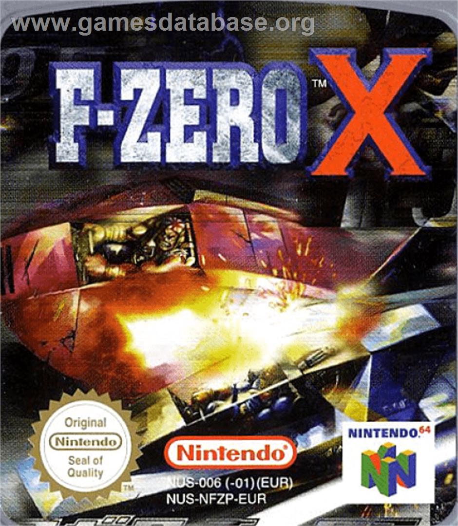 F-Zero X - Nintendo N64 - Artwork - Cartridge Top