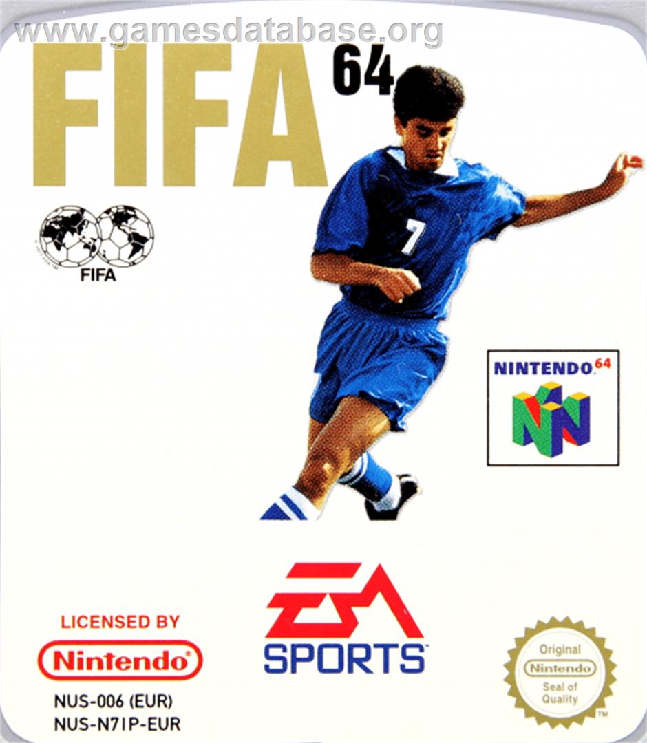 FIFA 64 - Nintendo N64 - Artwork - Cartridge Top