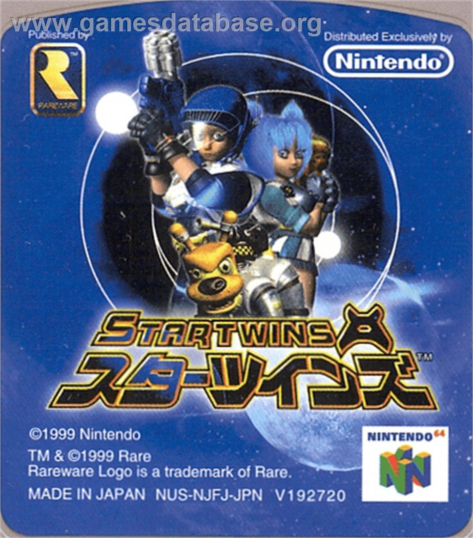 Star Twins - Nintendo N64 - Artwork - Cartridge Top